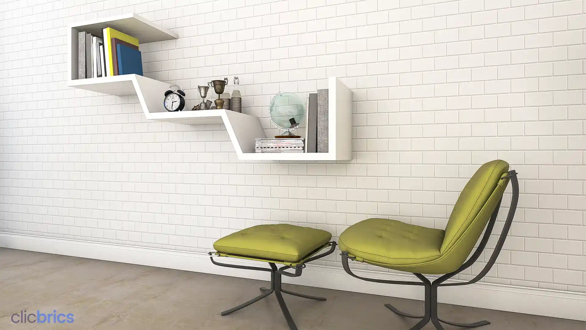 simple wall bookshelf design